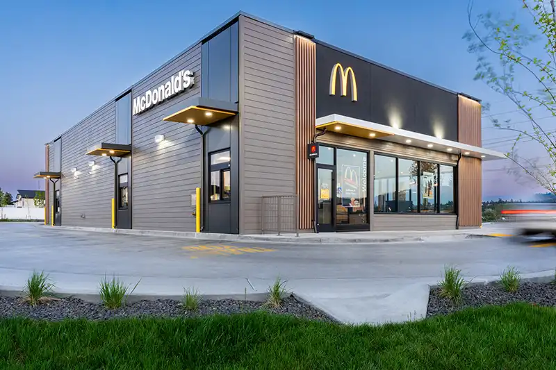 McDonalds newly built property