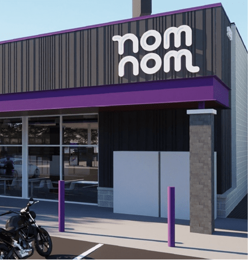 Nom Nom building front.
